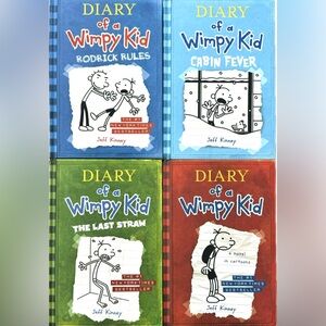 Diary of a Wimpy Kid Book Set - Blue, Green, Red Covers